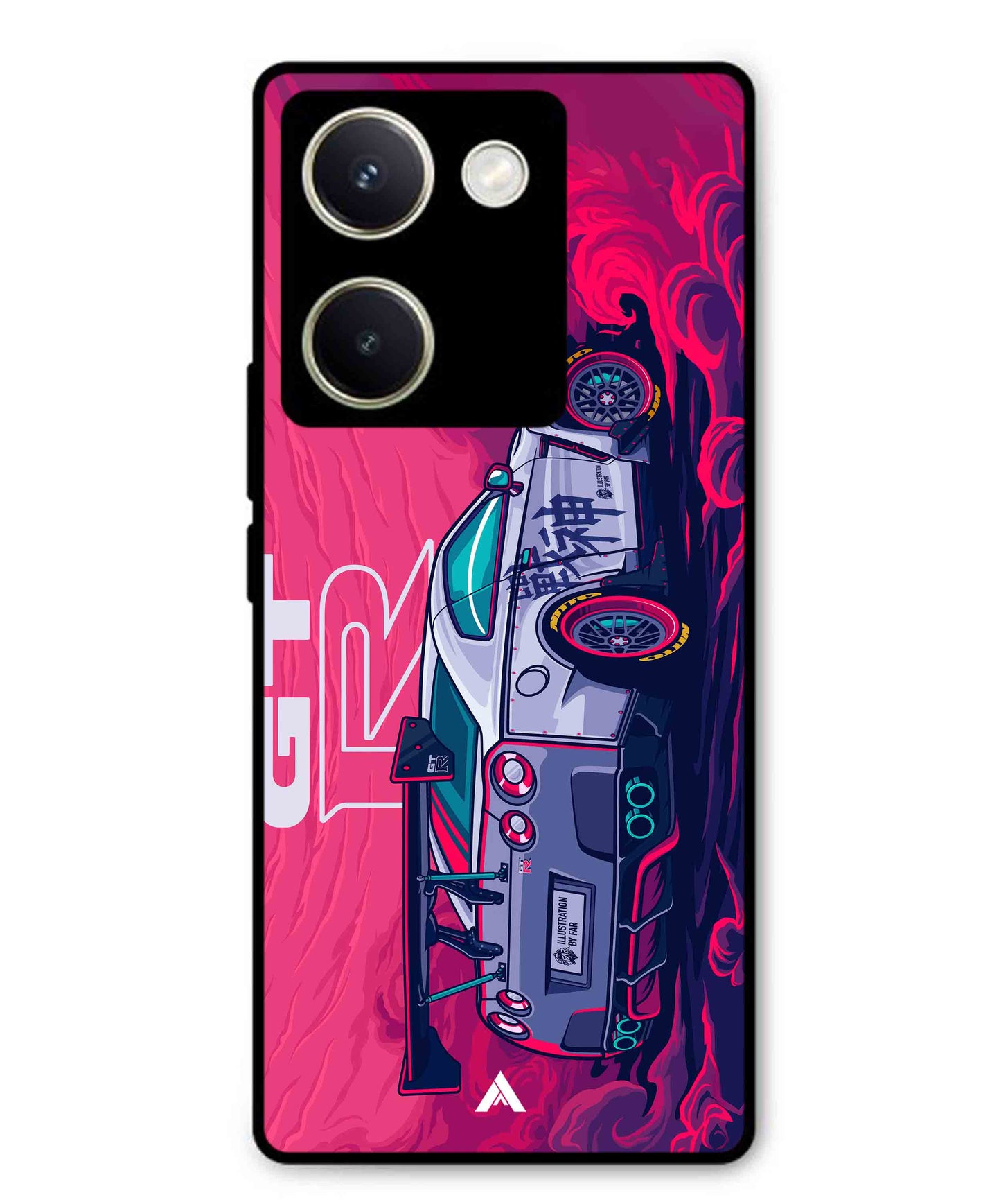 GTR Car Metal Back Cover Phone Case for Vivo Y200 Pro