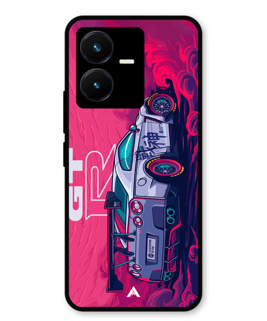 GTR Car Metal Back Cover Phone Case for Vivo Y22