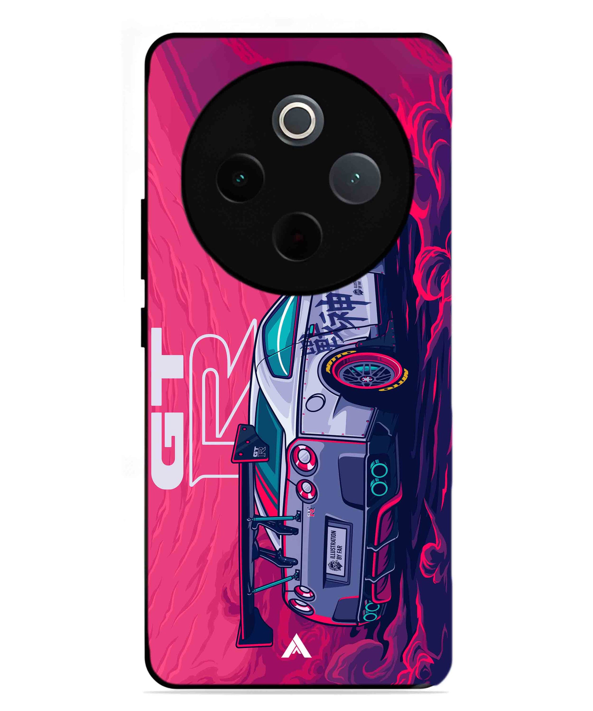 GTR Car Metal Back Cover Phone Case for Vivo Y300 Pro