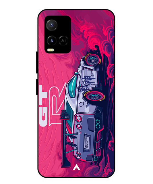 GTR Car Metal Back Cover Phone Case for Vivo Y33s