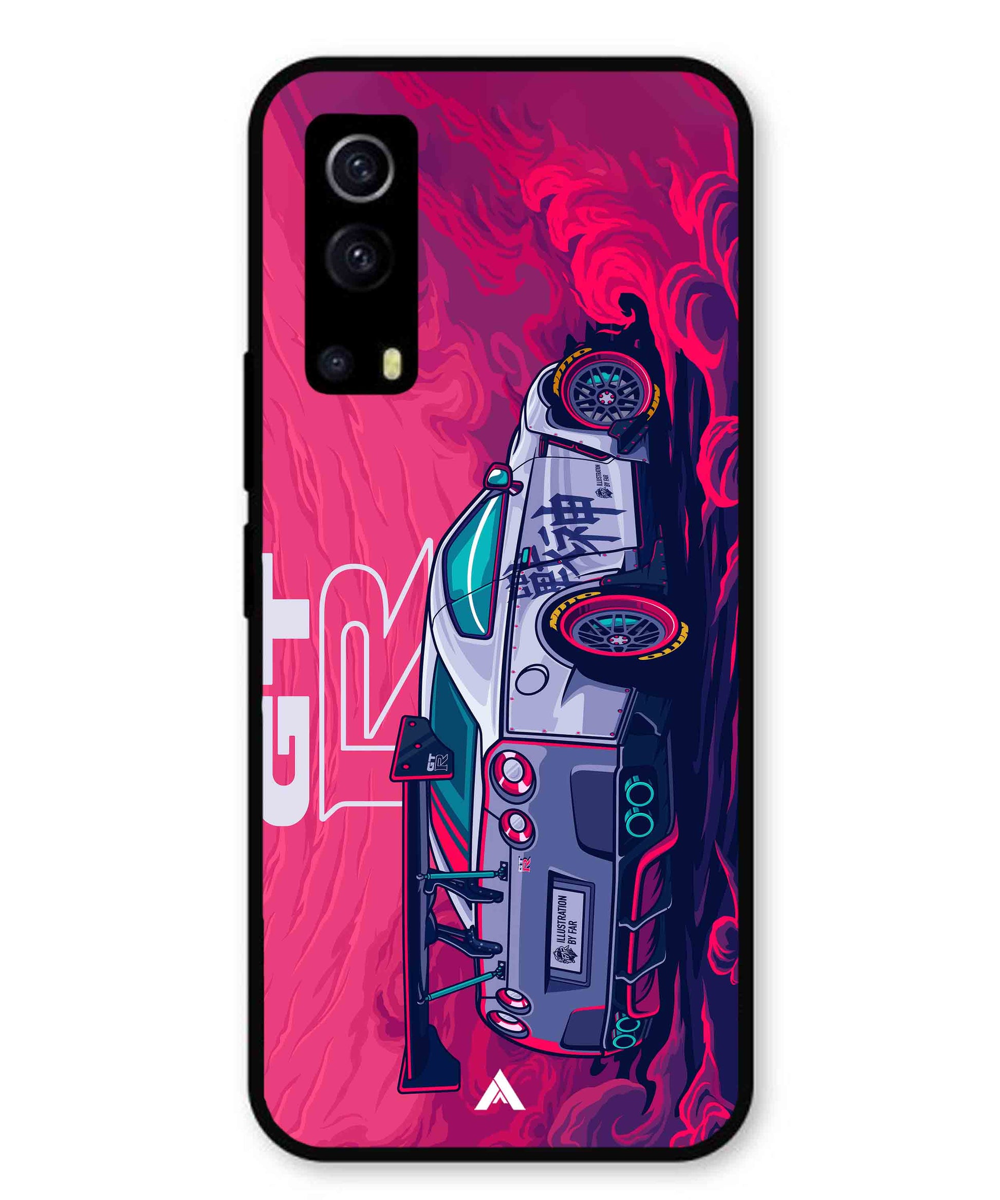 GTR Car Metal Back Cover Phone Case for Vivo Y53s