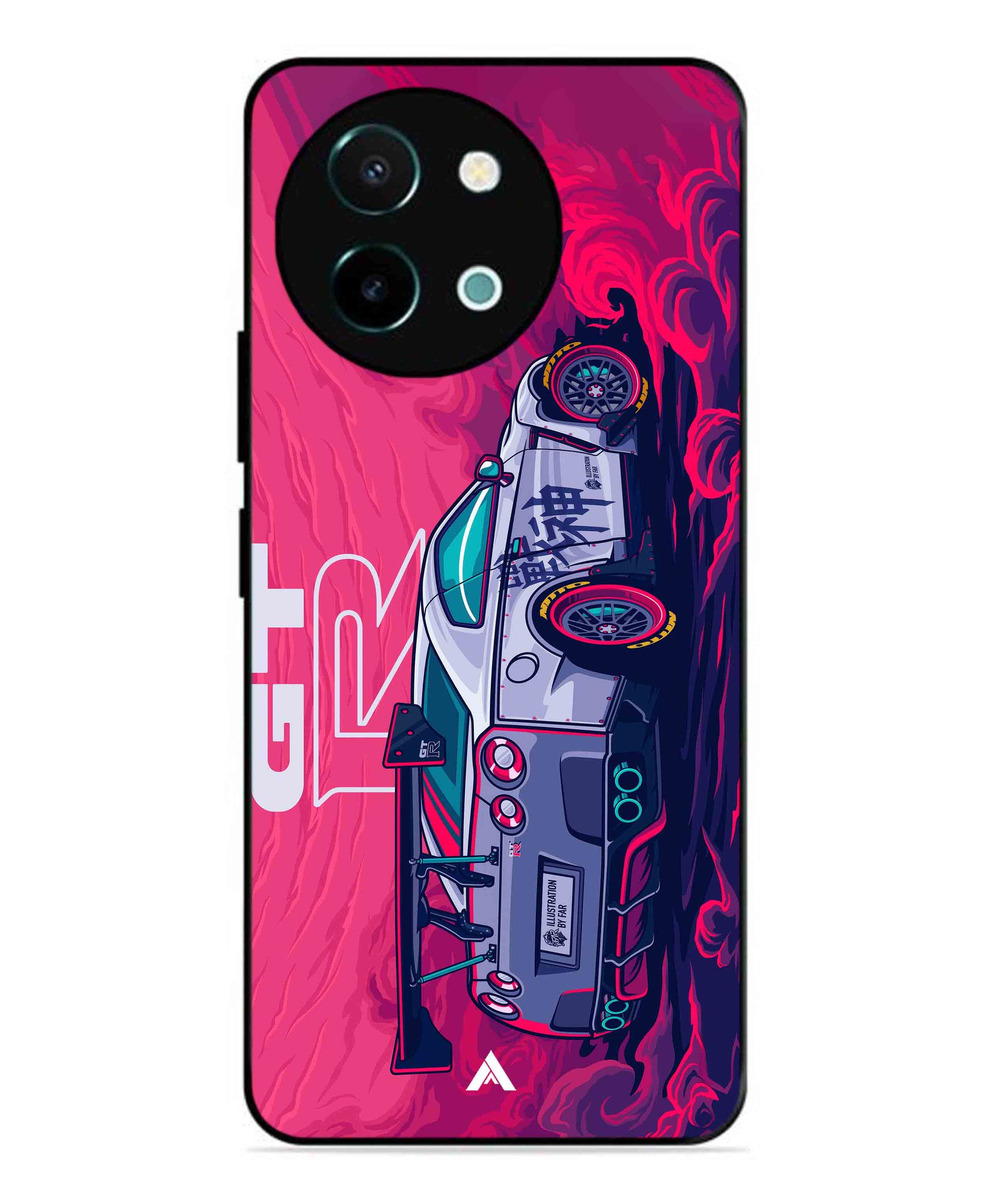 GTR Car Metal Back Cover Phone Case for Vivo Y58
