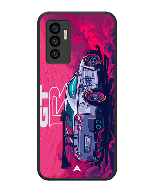 GTR Car Metal Back Cover Phone Case for Vivo Y75 4G