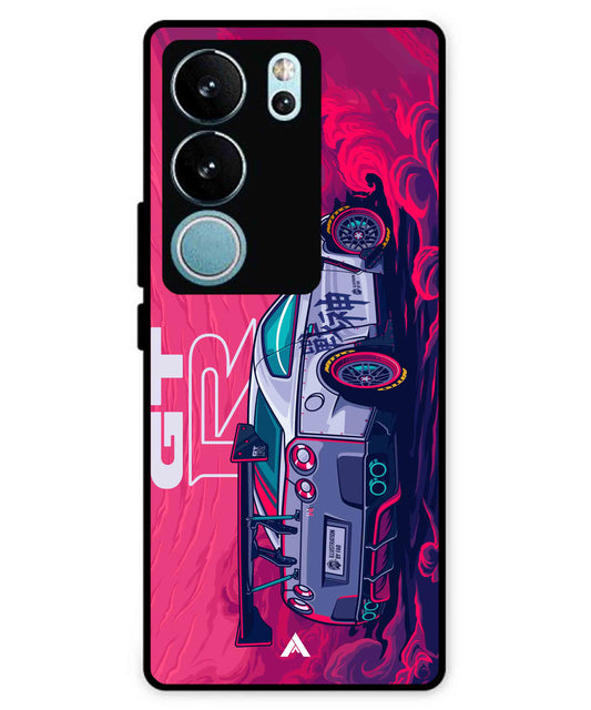 GTR Car Metal Back Cover Phone Case for Vivo v29 Pro