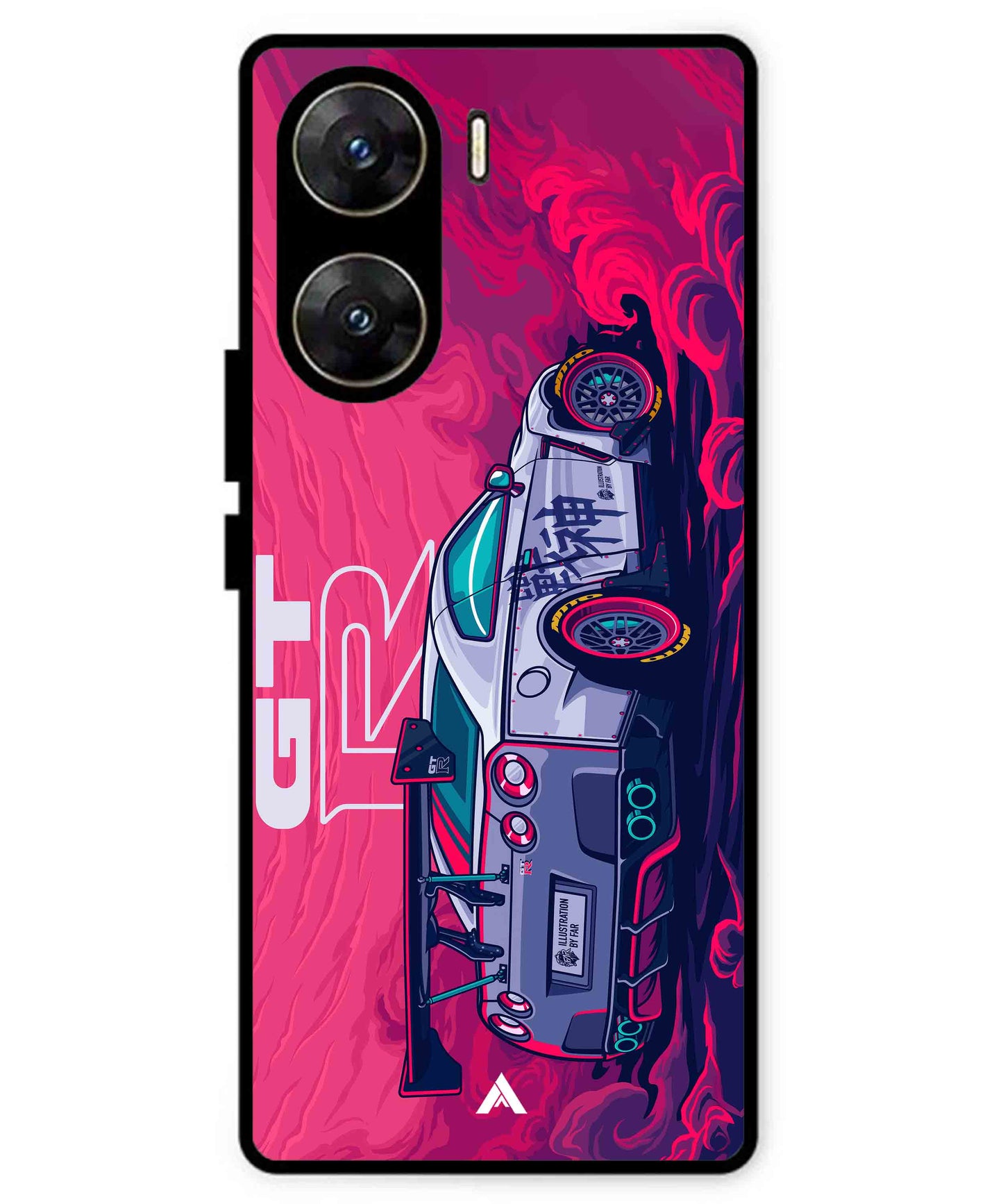 GTR Car Metal Back Cover Phone Case for Vivo v29e