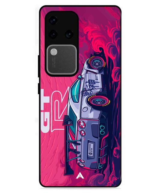 GTR Car Metal Back Cover Phone Case for Vivo v30 Pro