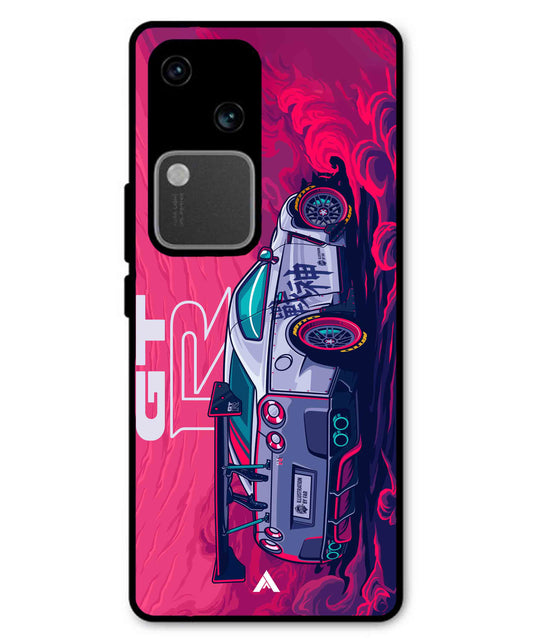 GTR Car Metal Back Cover Phone Case for Vivo v30