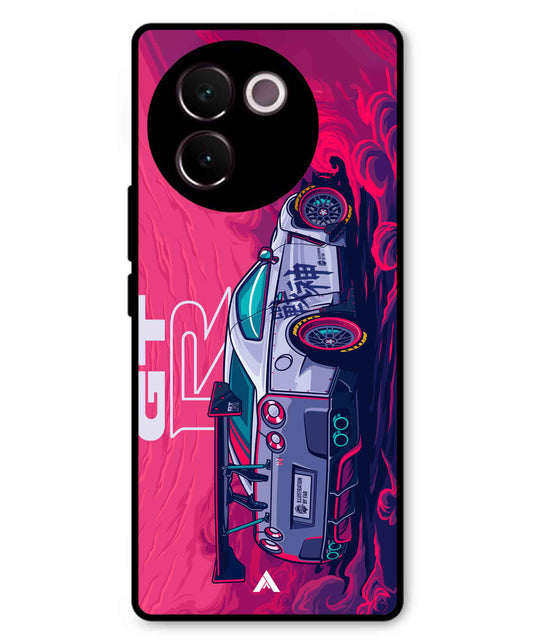 GTR Car Metal Back Cover Phone Case for Vivo v30e