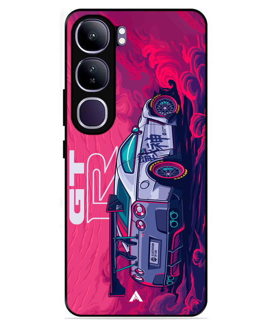 GTR Car Metal Back Cover Phone Case for Vivo v40 Lite