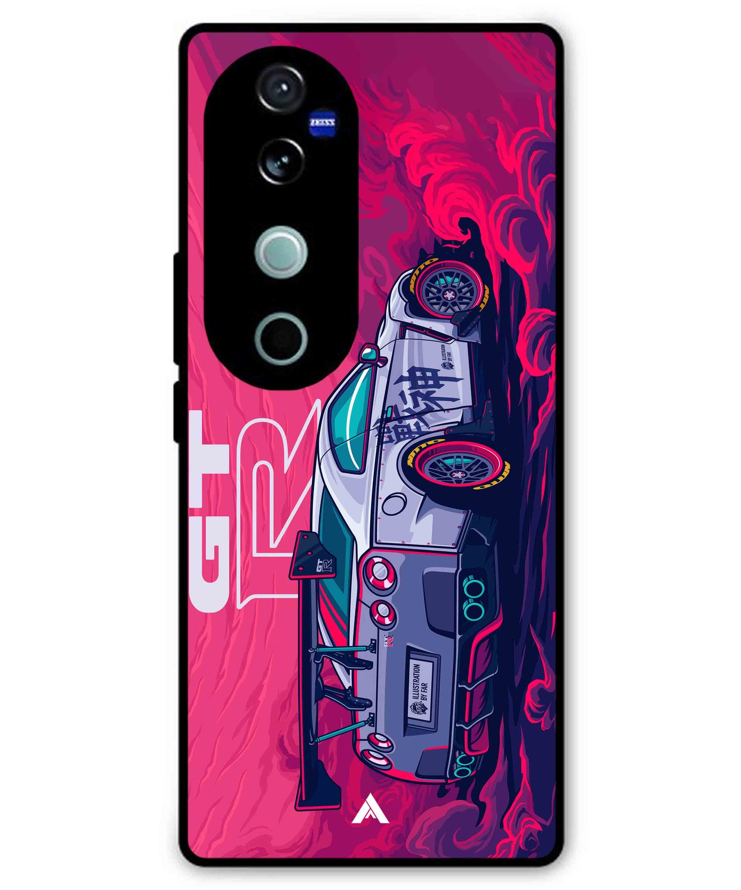 GTR Car Metal Back Cover Phone Case for Vivo v40 Pro