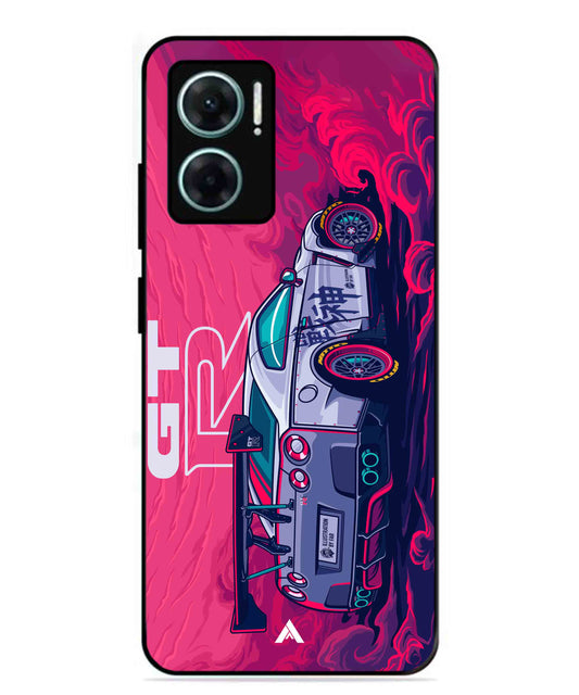GTR Car Metal Back Cover Phone Case for Xiaomi Redmi 11 Prime 5G