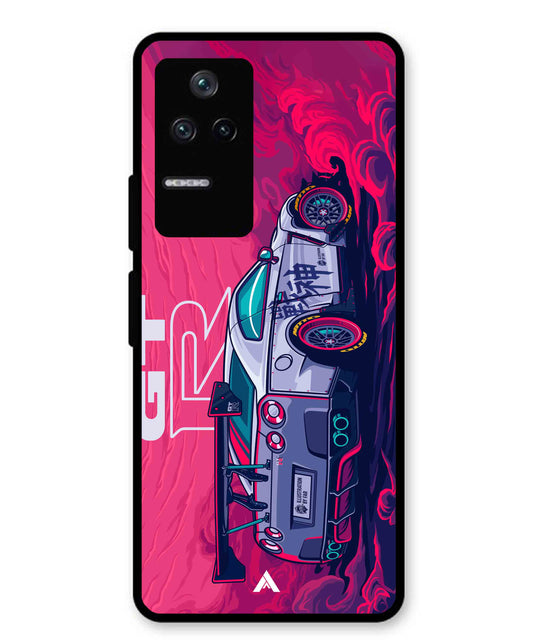GTR Car Metal Back Cover Phone Case for Xiaomi Redmi K40s