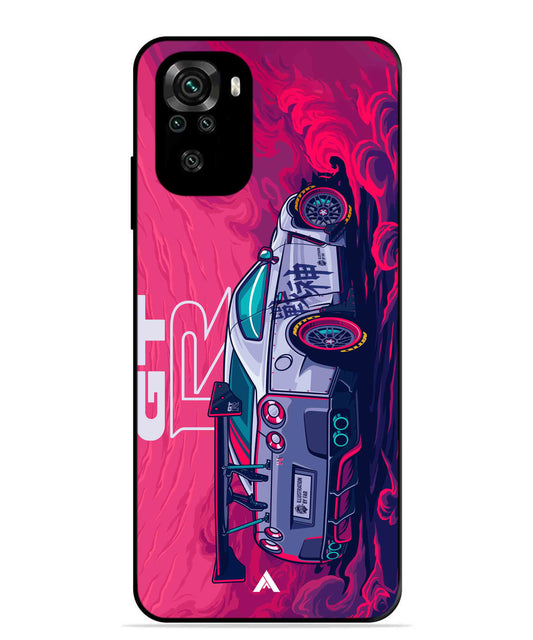 GTR Car Metal Back Cover Phone Case for Xiaomi Redmi Note 10S