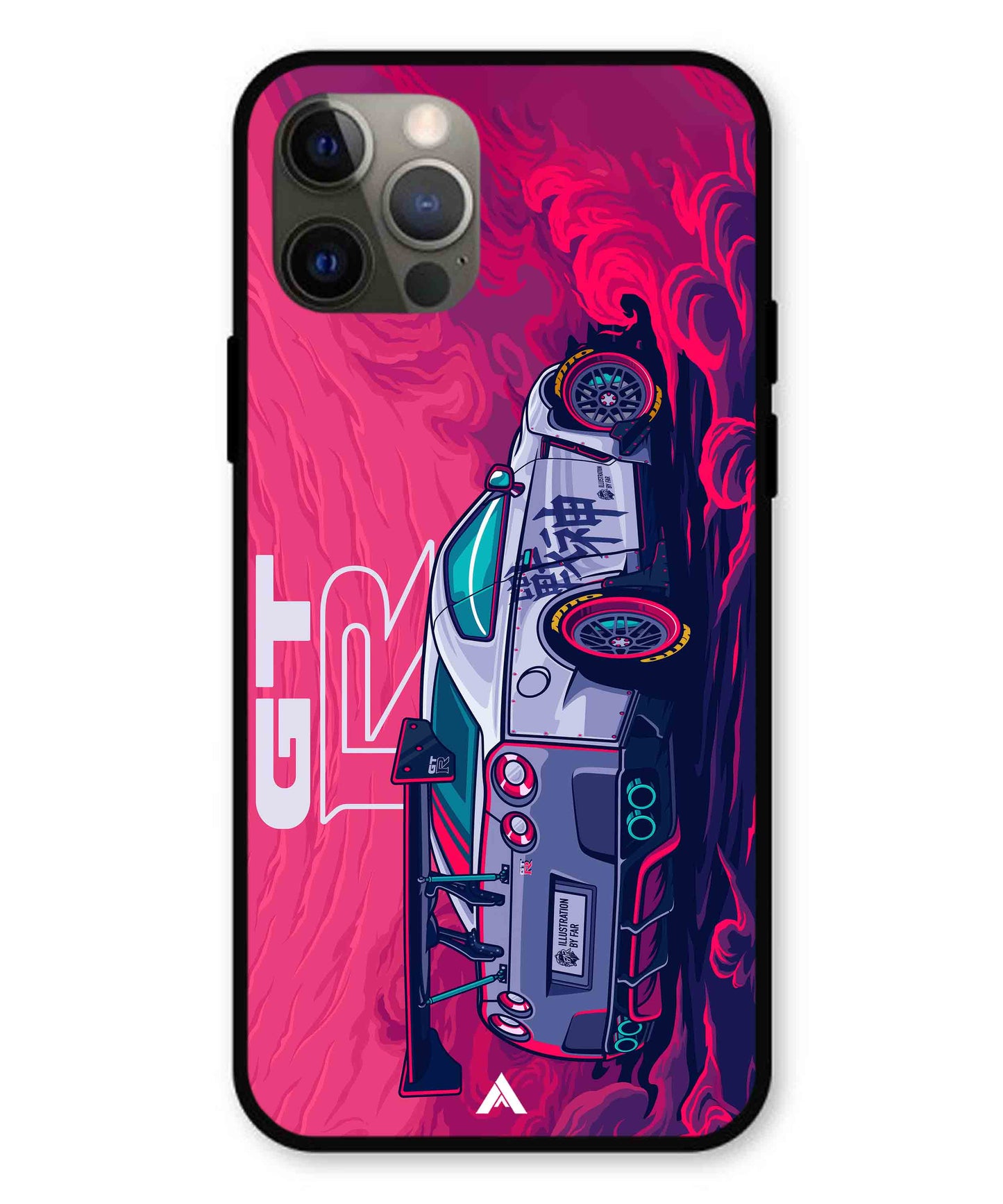 GTR Car Metal Back Cover Phone Case for iPhone 12 Pro