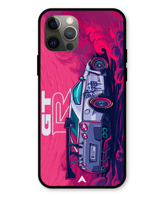 GTR Car Metal Back Cover Phone Case for iPhone 12 Pro