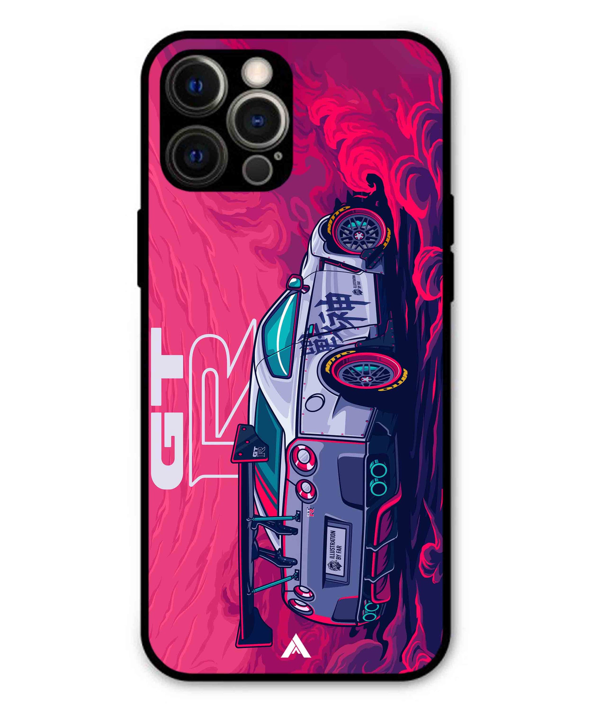 GTR Car Metal Back Cover Phone Case for iPhone 12 Pro Max