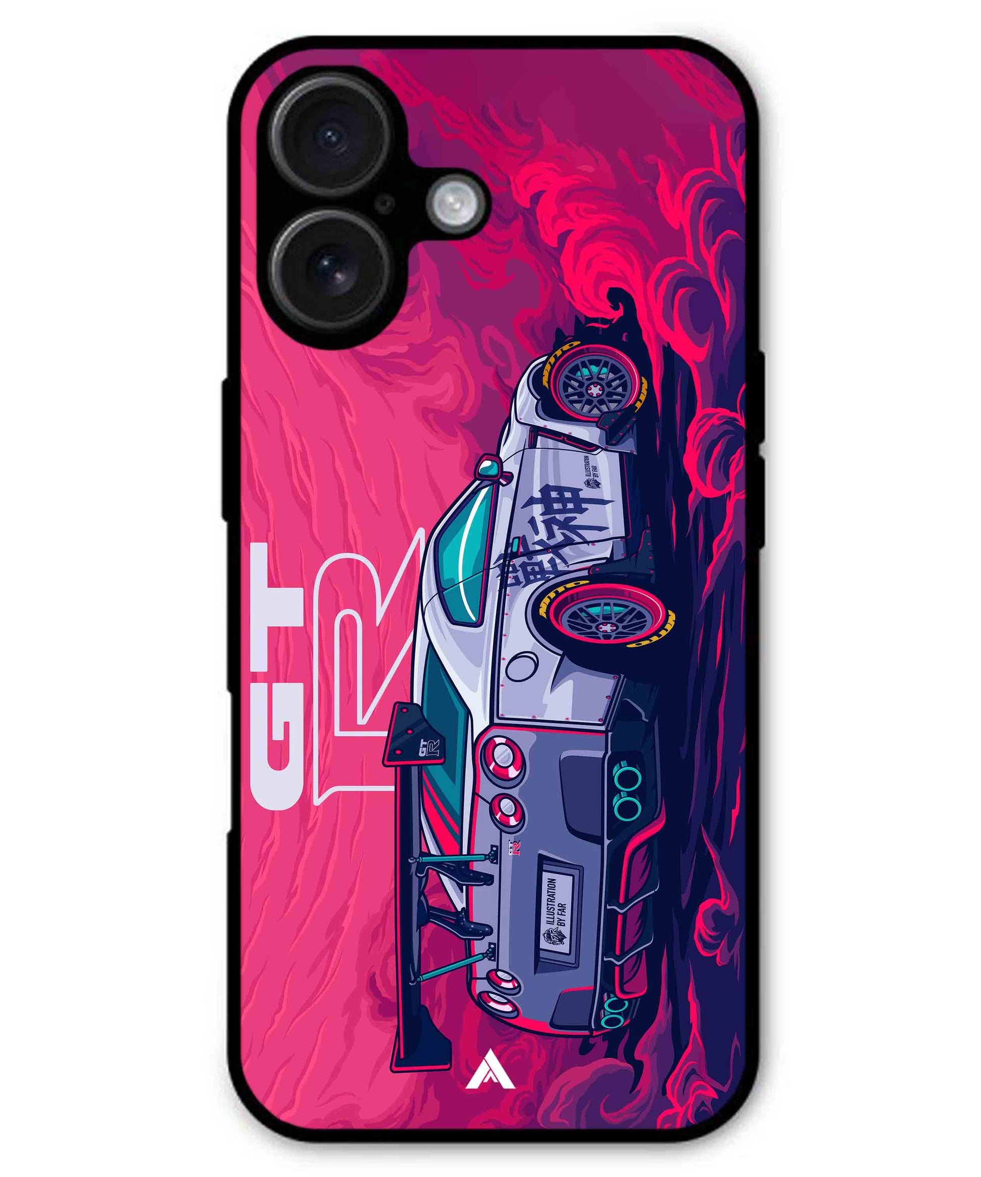 GTR Car Metal Back Cover Phone Case for iPhone 16