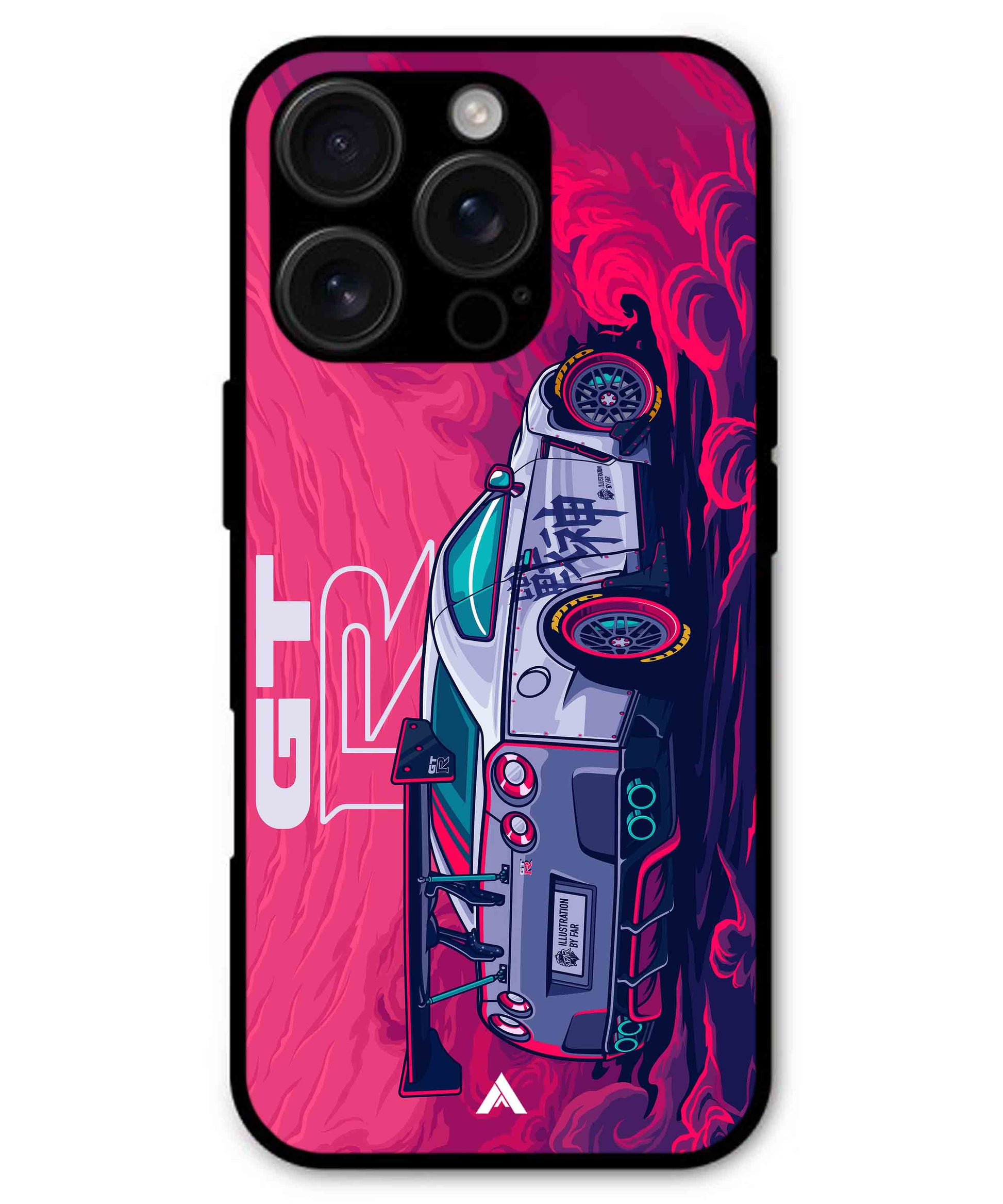 GTR Car Metal Back Cover Phone Case for iPhone 16 ProMax