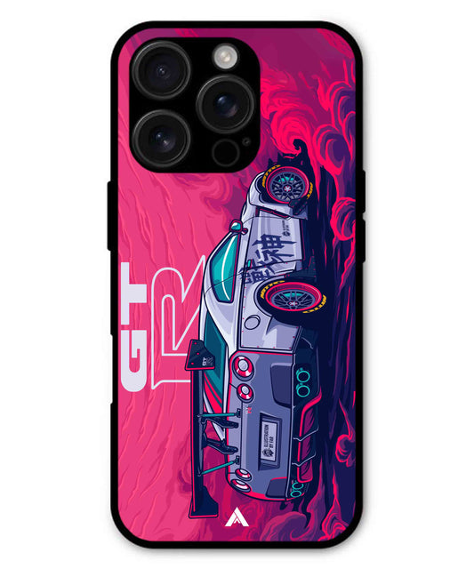 GTR Car Metal Back Cover Phone Case for iPhone 16 Pro
