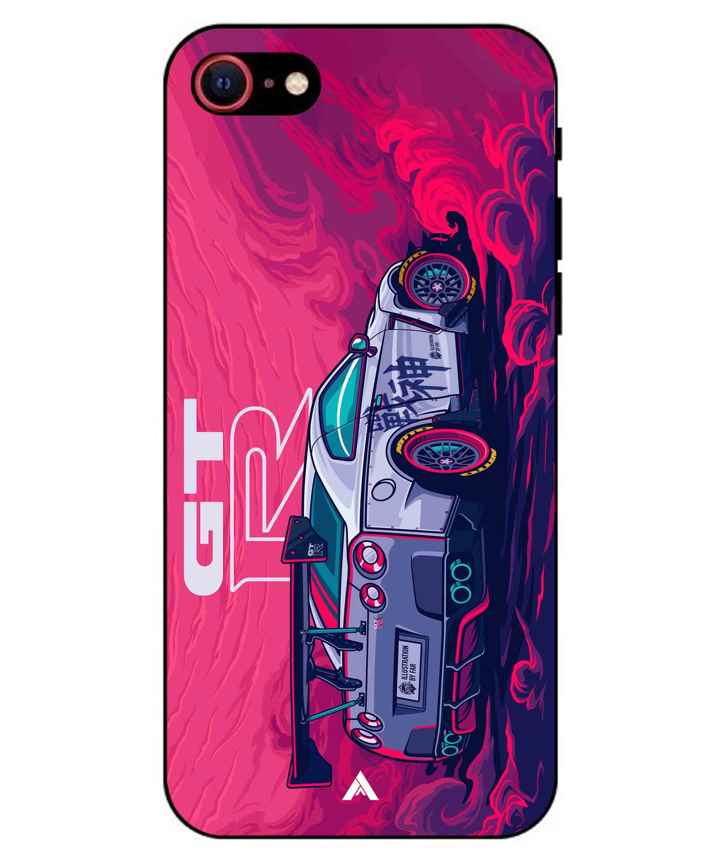 GTR Car Metal Back Cover Phone Case for iPhone 8