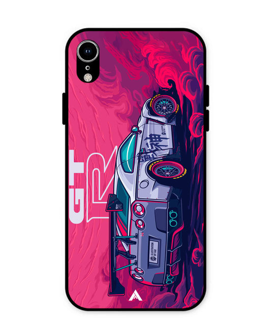 GTR Car Metal Back Cover Phone Case for iPhone Xr