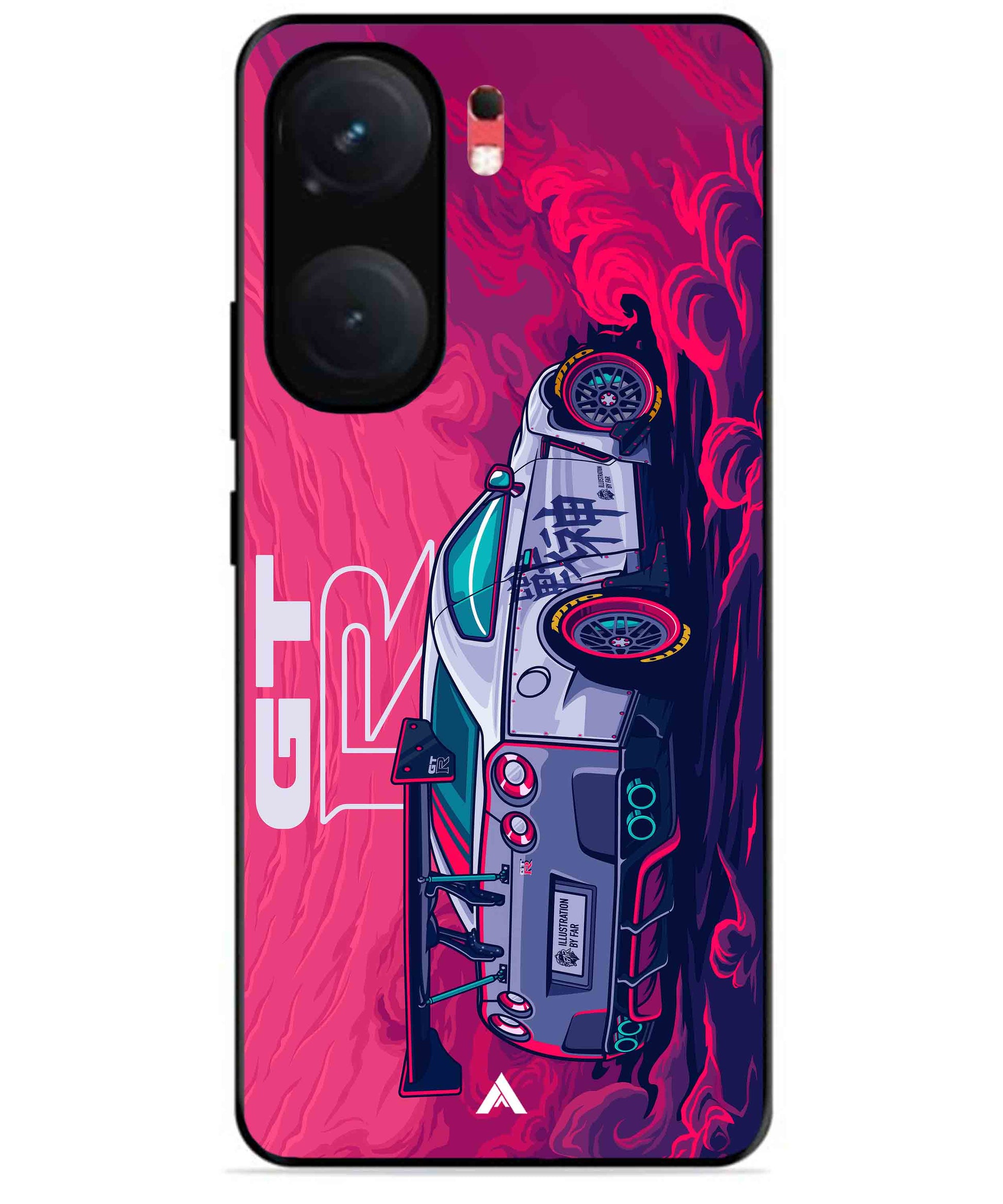 GTR Car Metal Back Cover Phone Case for iQOO Neo 9 Pro