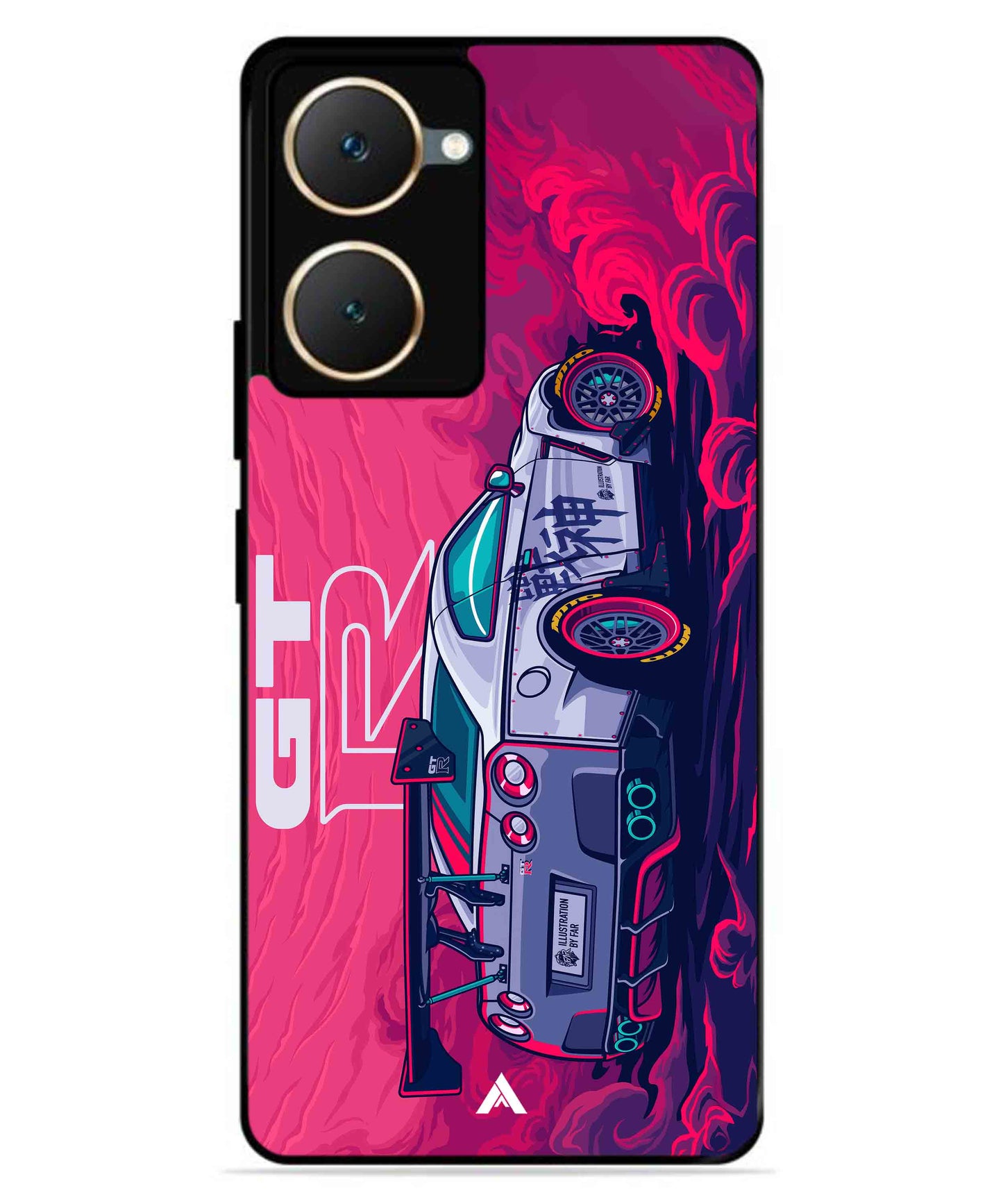 GTR Car Metal Back Cover Phone Case for iQOO Z9 Lite