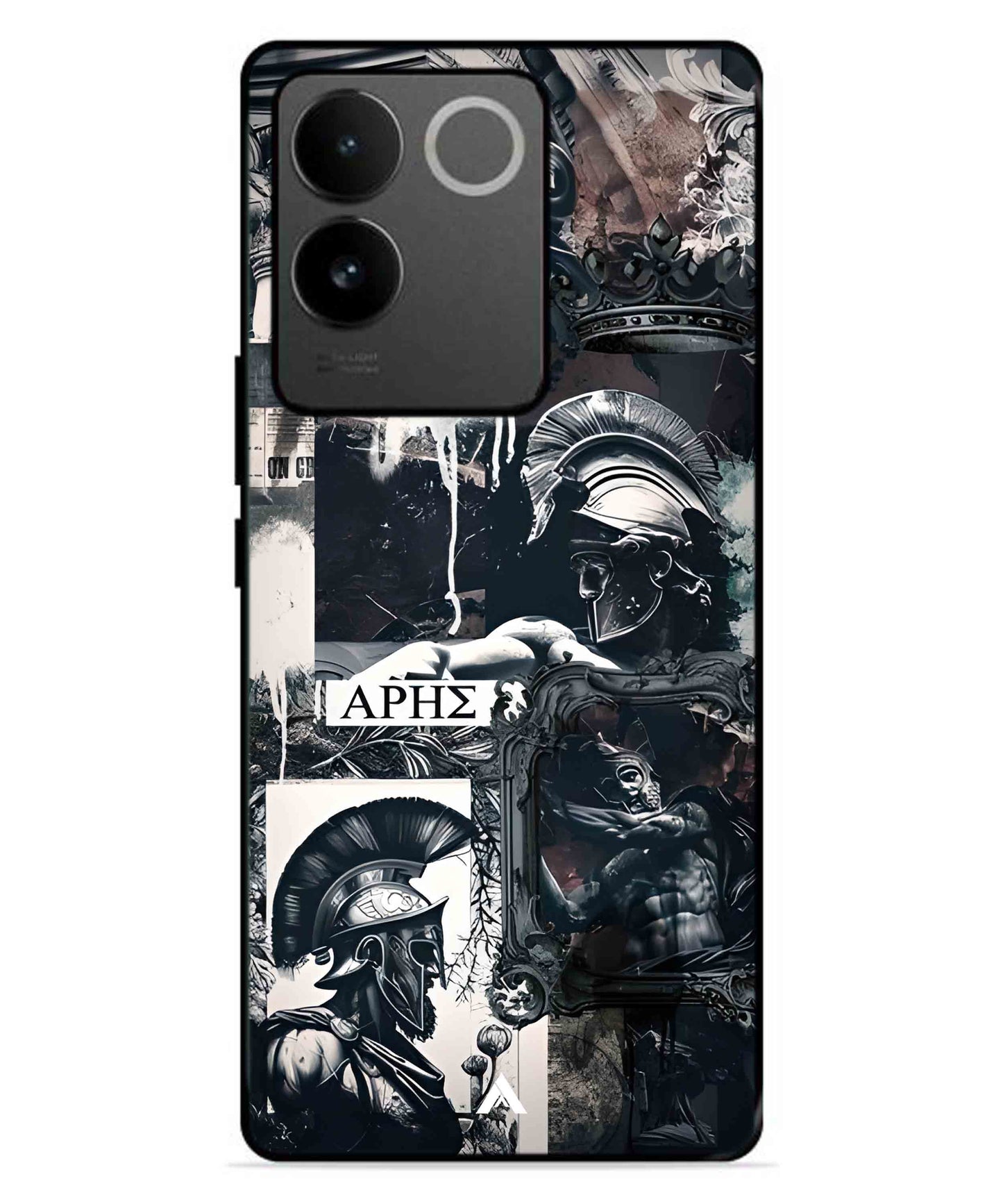 Greek Mindset Metal Back Cover Phone Case for IQOO Z7 Pro