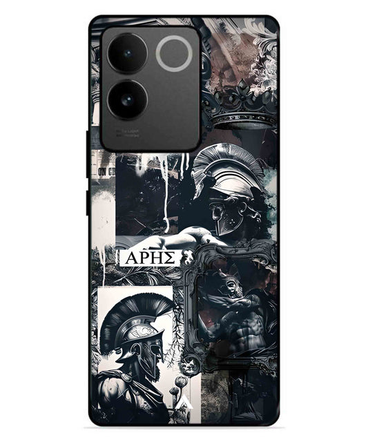Greek Mindset Metal Back Cover Phone Case for IQOO Z7 Pro
