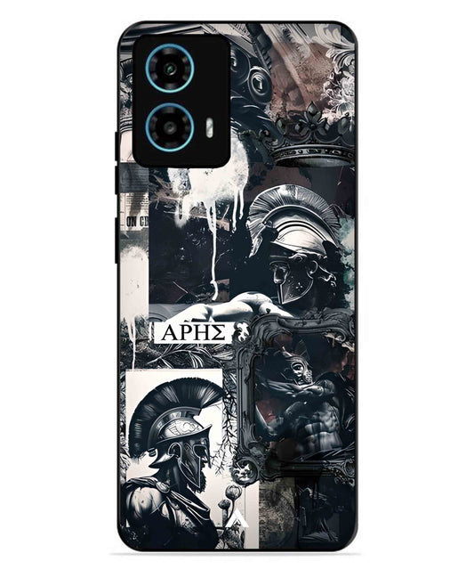Greek Mindset Metal Back Cover Phone Case for Moto G34