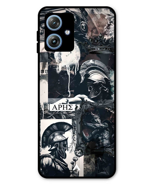 Greek Mindset Metal Back Cover Phone Case for Moto G54