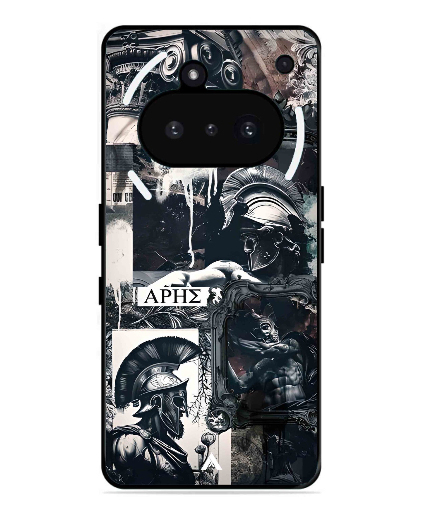 Greek Mindset Metal Back Cover Phone Case for Nothing Phone 3a