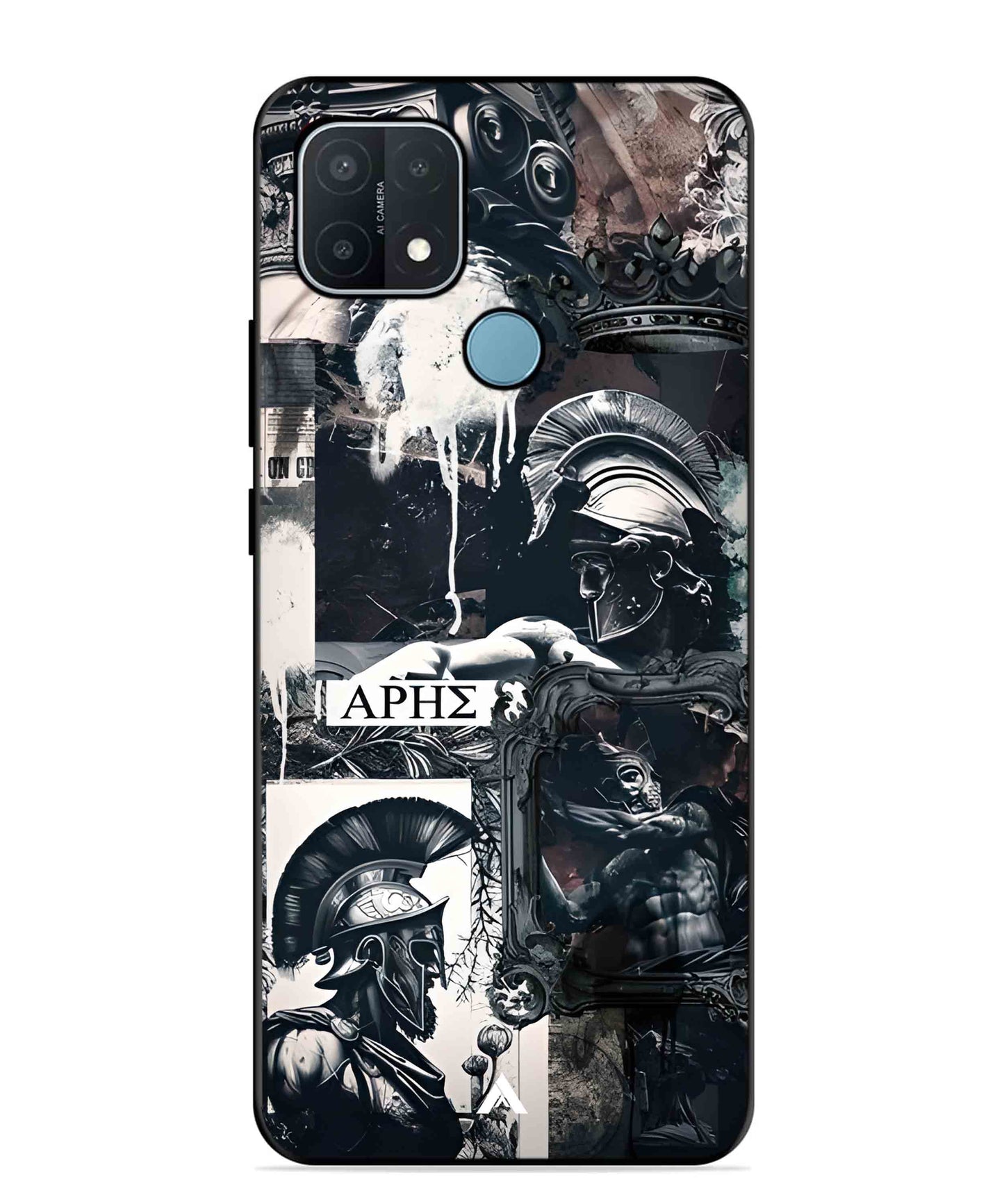 Greek Mindset Metal Back Cover Phone Case for OPPO A15
