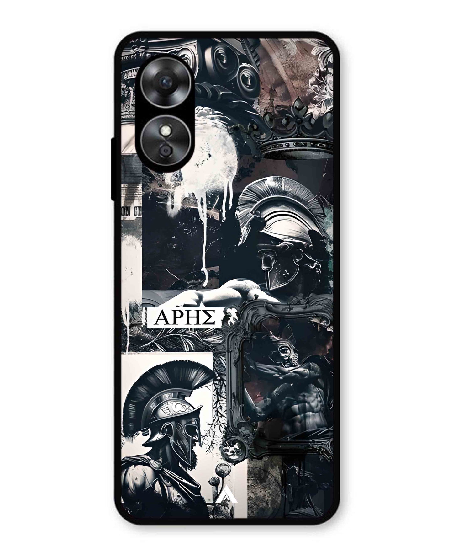 Greek Mindset Metal Back Cover Phone Case for Oppo A17K