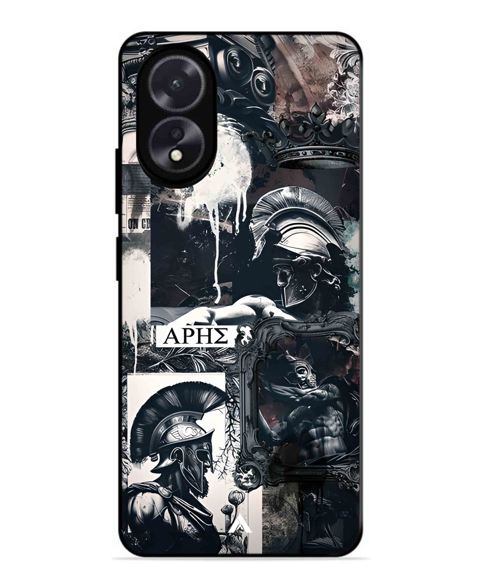 Greek Mindset Metal Back Cover Phone Case for Oppo A38