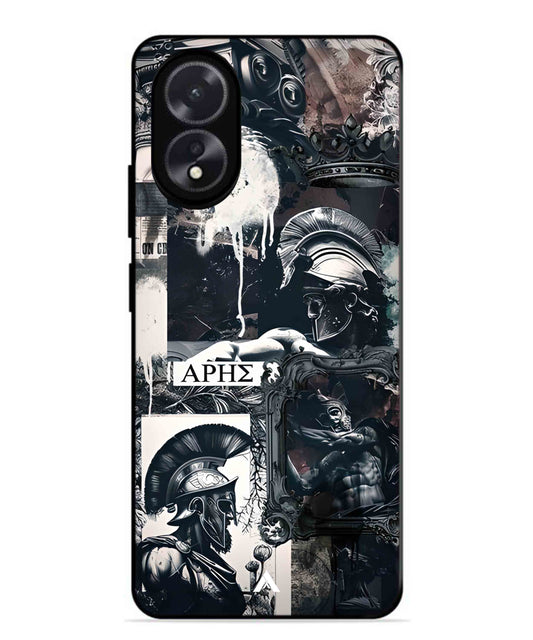 Greek Mindset Metal Back Cover Phone Case for Oppo A38