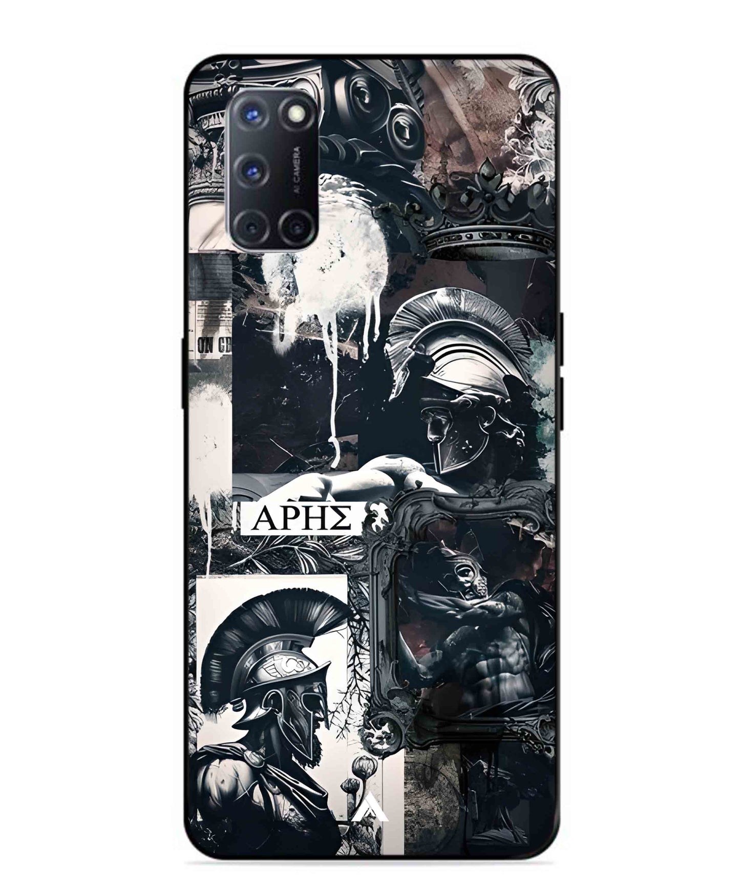 Greek Mindset Metal Back Cover Phone Case for Oppo A52