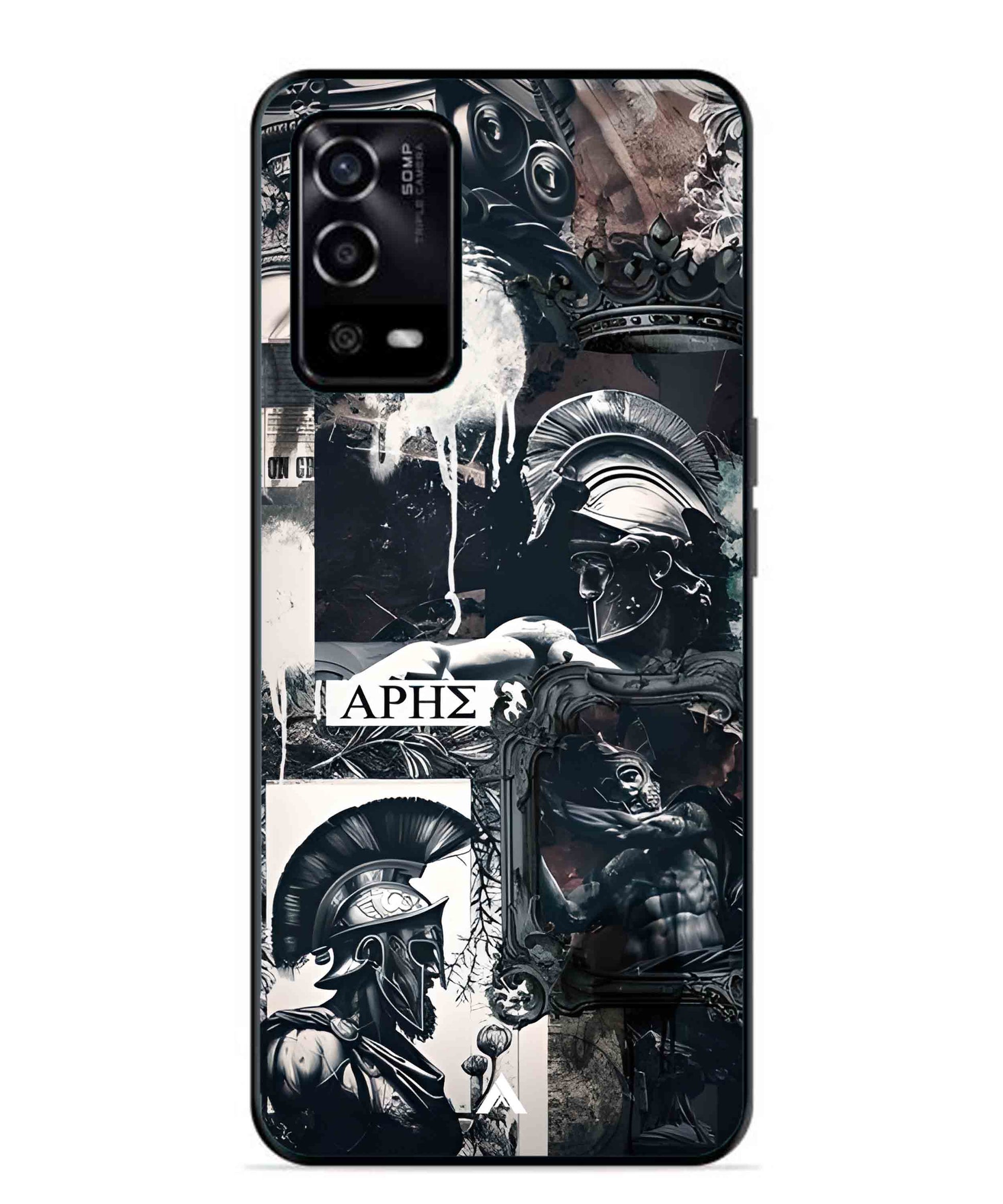 Greek Mindset Metal Back Cover Phone Case for Oppo A55