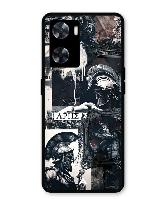 Greek Mindset Metal Back Cover Phone Case for Oppo A57