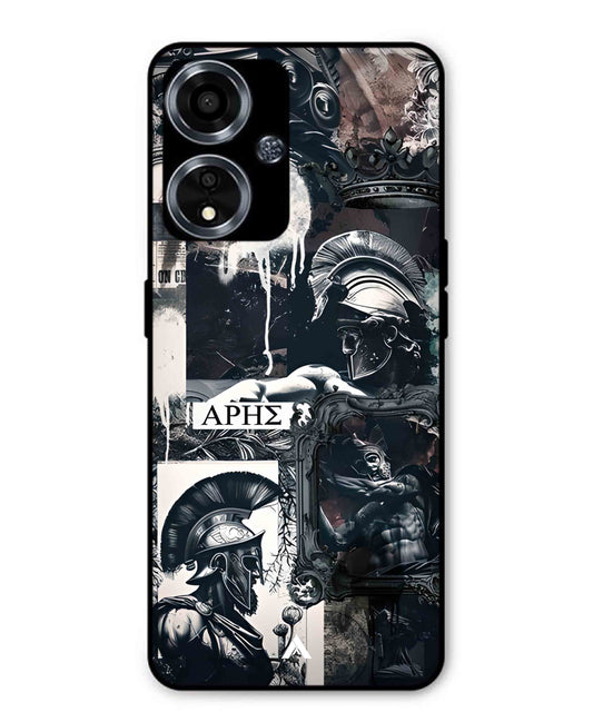 Greek Mindset Metal Back Cover Phone Case for Oppo A59