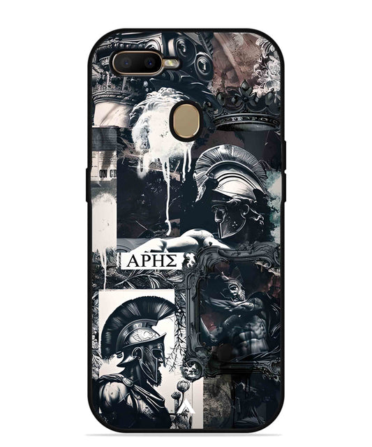 Greek Mindset Metal Back Cover Phone Case for Oppo A5s
