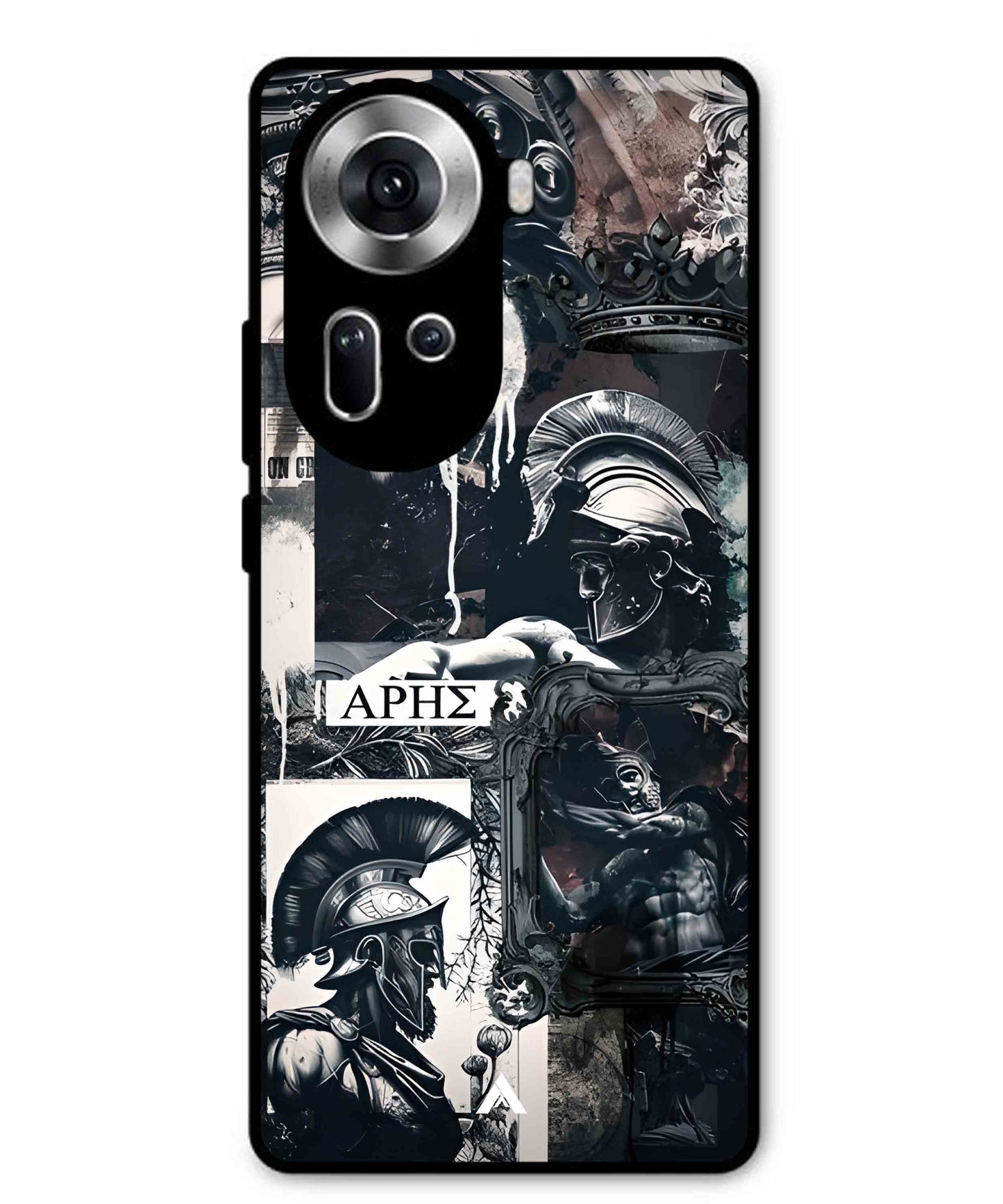 Greek Mindset Metal Back Cover Phone Case for Oppo Reno 11