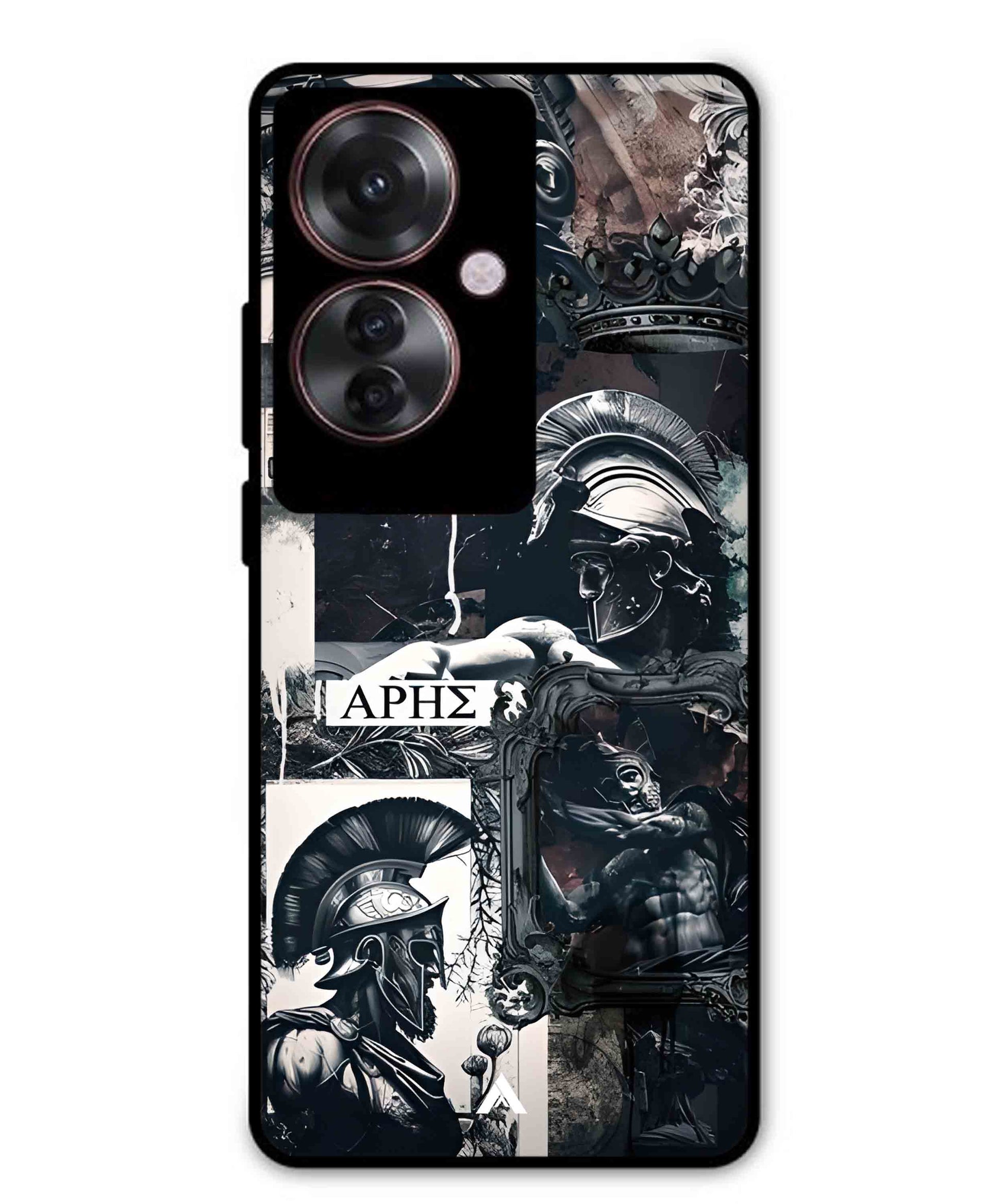Greek Mindset Metal Back Cover Phone Case for Oppo Reno 11F