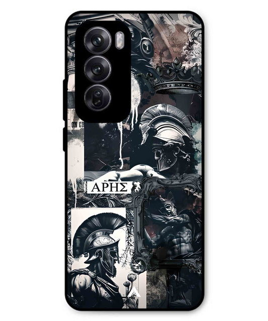 Greek Mindset Metal Back Cover Phone Case for Oppo Reno 12 Pro