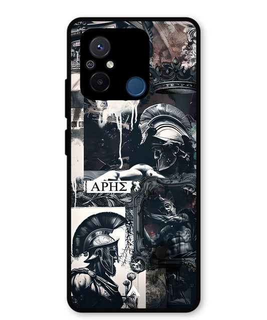 Greek Mindset Metal Back Cover Phone Case for Poco C55