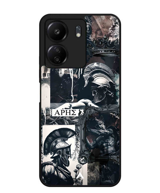 Greek Mindset Metal Back Cover Phone Case for Poco C65