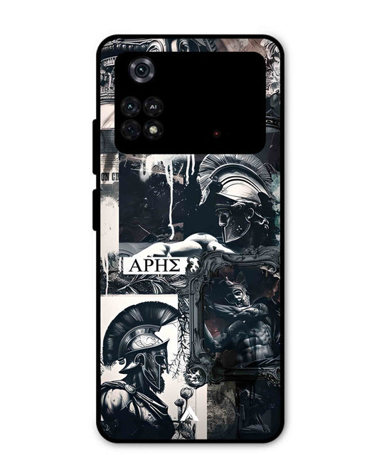 Greek Mindset Metal Back Cover Phone Case for Poco M4 Pro 4G