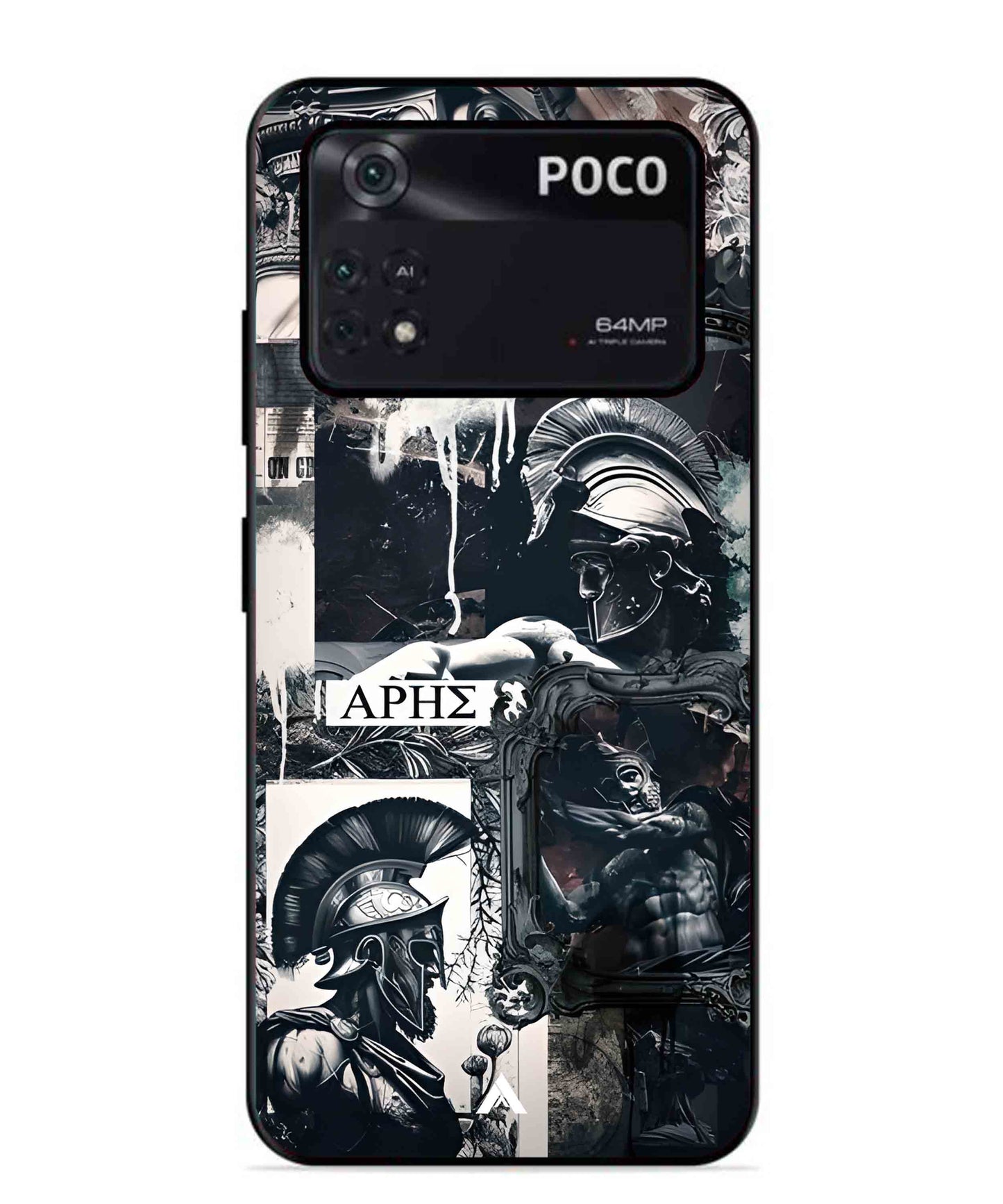 Greek Mindset Metal Back Cover Phone Case for Poco X4 Pro