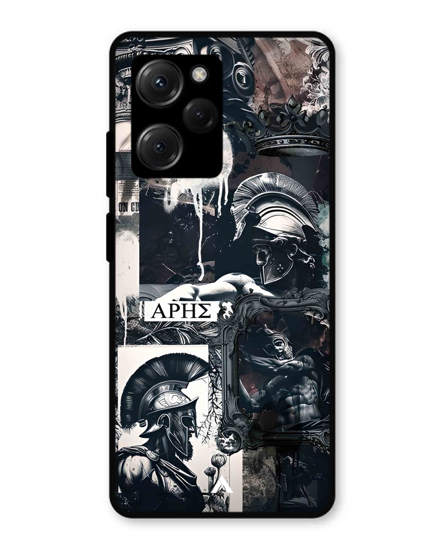 Greek Mindset Metal Back Cover Phone Case for Poco X5 Pro