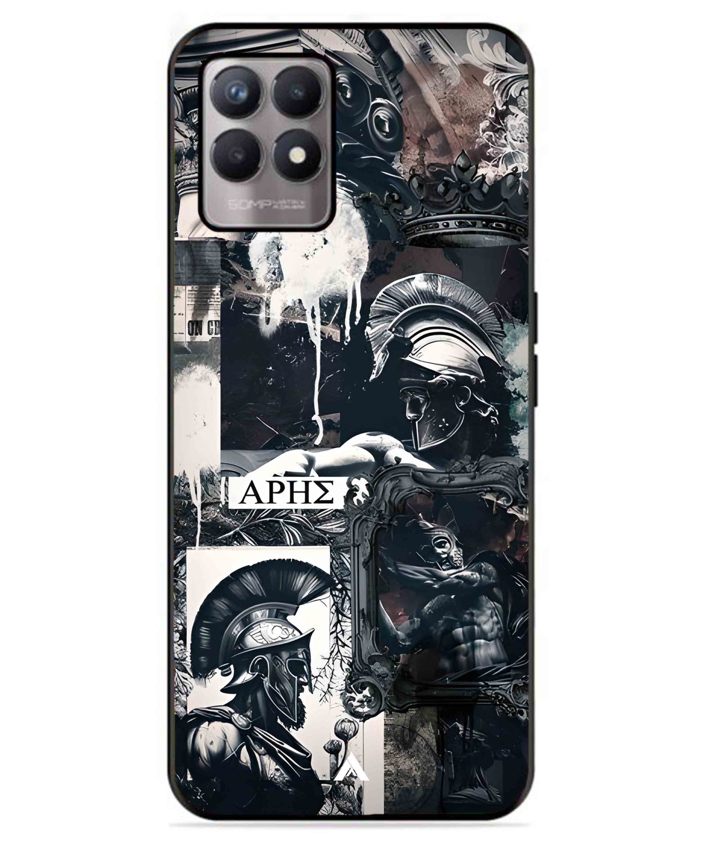 Greek Mindset Metal Back Cover Phone Case for Realme 8 4G